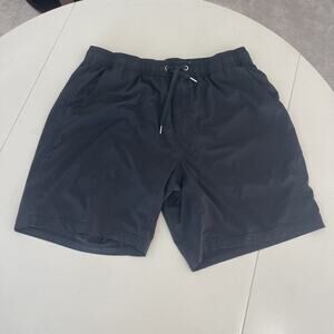 Quince Athletic Shorts Men's XL Performance Tech Black Gym Lined Pockets Pull On